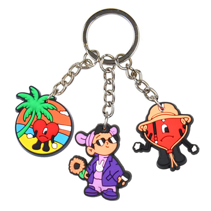 Wholesale Keychain PVC Cute Cartoon Pendant MOQ≥10 (M) JDC-KC-BZYH007