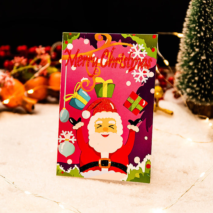 Wholesale Greeting Cards Christmas Greeting Cards Creative Crystal MOQ≥10 JDC-GC-YiHONG004