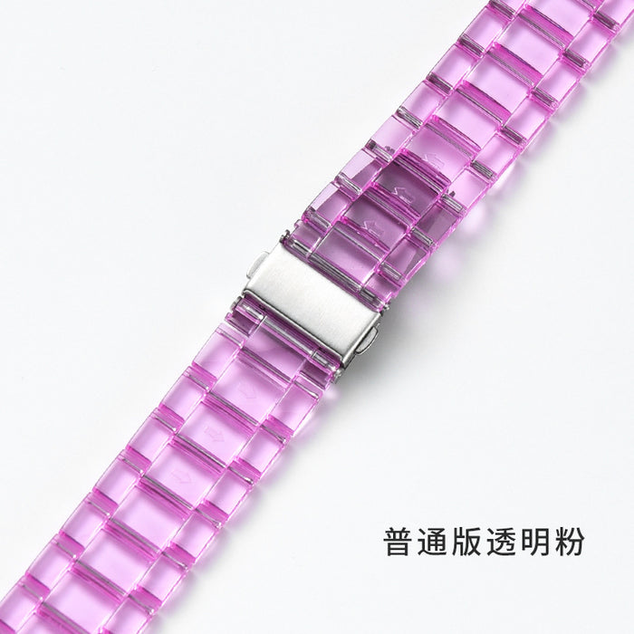 Wholesale Apple Watch Transparent Resin Watch Band JDC-WB-MuS001