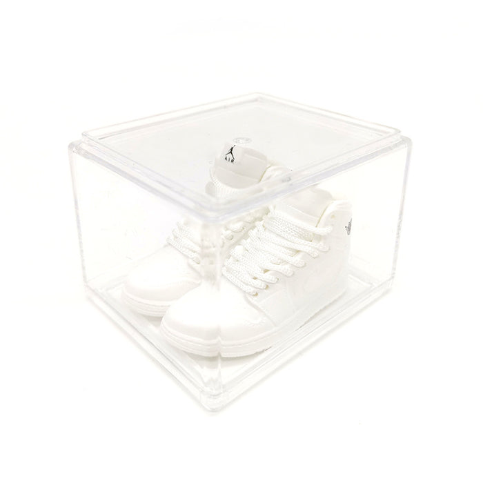 Wholesale Enamel Sneakers Plastic Transparent Box Keychains Ornaments JDC-KC-TuoH008