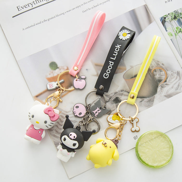 Wholesale Cartoon Series Keychain Cute Doll Bag Hair Ball Pendant (S) JDC-KC-YanA001