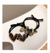 Jewelry WholesaleWholesale double love rhinestone hair rope MOQ≥2 JDC-HS-ShengL001 Hair Scrunchies 晟隆 %variant_option1% %variant_option2% %variant_option3%  Factory Price JoyasDeChina Joyas De China