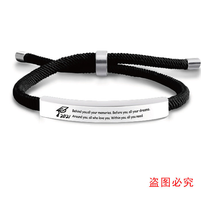 Jewelry WholesaleWholesale Stainless Steel Braided Graduation Season Bracelet JDC-BT-GangGu001 Bracelet 钢古 %variant_option1% %variant_option2% %variant_option3%  Factory Price JoyasDeChina Joyas De China