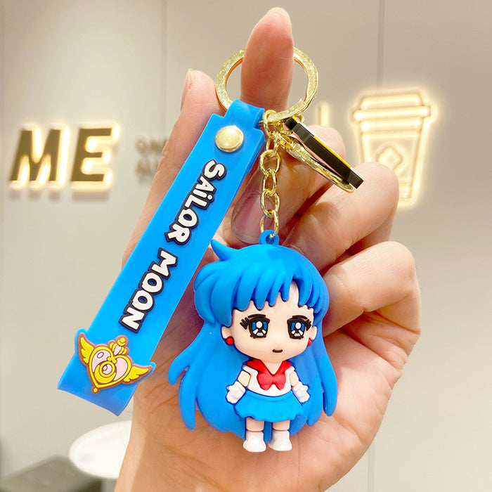 Wholesale Keychains For Backpacks Sailor Moon Cartoon Key Chain Couple Bag Ornament MOQ≥2 JDC-KC-YDao028