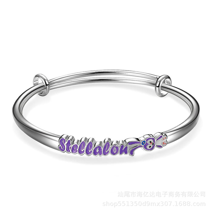 Wholesale silver plated star dew cute bunny bracelet JDC-BT-HYD005