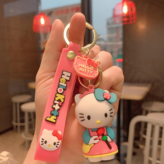 Wholesale key chain pendant silicone doll keychain MOQ≥2 JDC-KC-JCai022