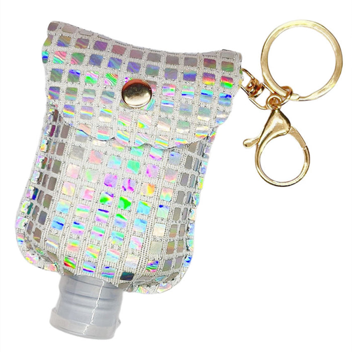 Wholesale Hand Sanitizer Color PU Leather Case Keychain MOQ≥2 JDC-KC-WenJ009