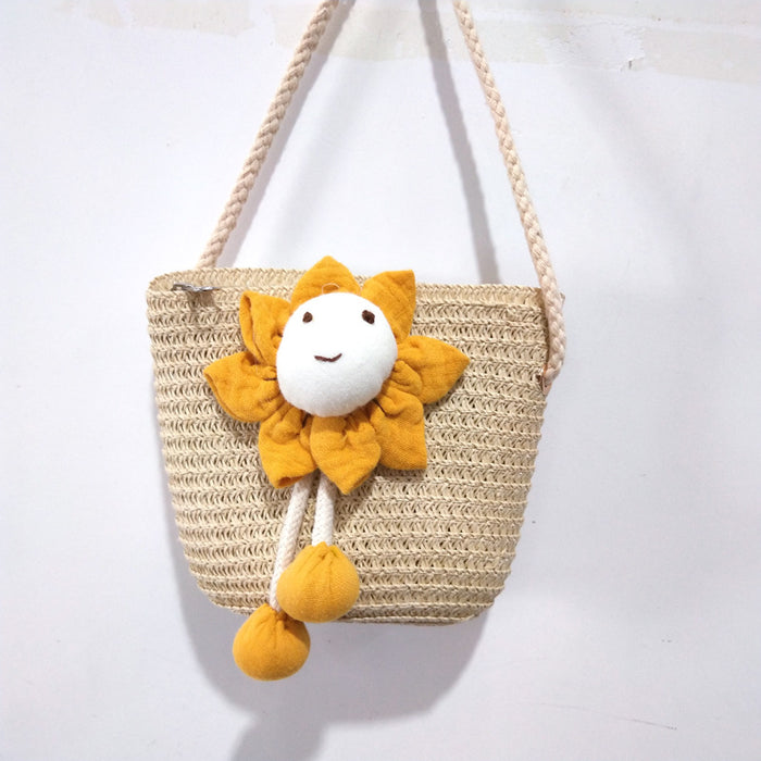 Wholesale Children's Straw Shoulder Bag JDC-SD-Kaiyou003