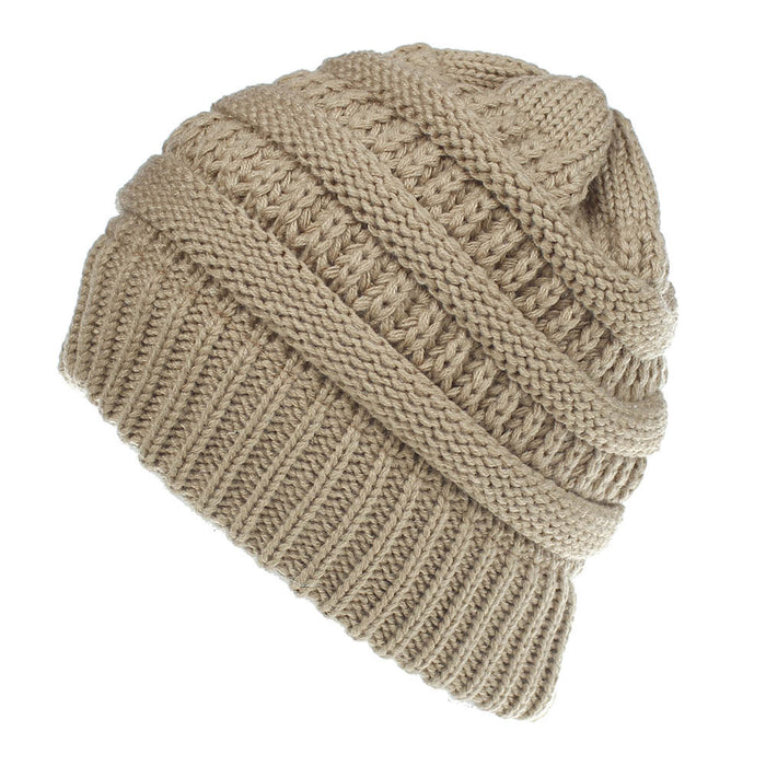 Wholesale Hat Acrylic Solid Color Wool Multifunctional Knitted Hat MOQ≥2 JDC-FH-SNan002