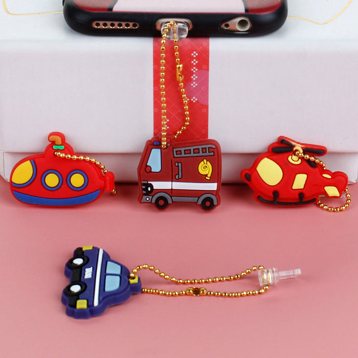 Wholesale Mobile Phone Dust Plug PVC Cute Car Airplane Pendant MOQ≥3 JDC-PC-ZhongJ009