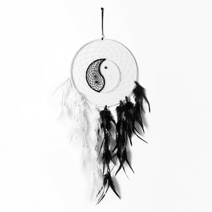 Wholesale Classical Creative Crafts Simple Yin Yang Tai Chi Dreamcatcher MOQ≥2 JDC-DC-XZD003