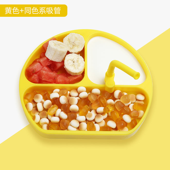 Wholesale Baby Silicone Dinner Plate Suction Cup JDC-CC-Ningxuan003
