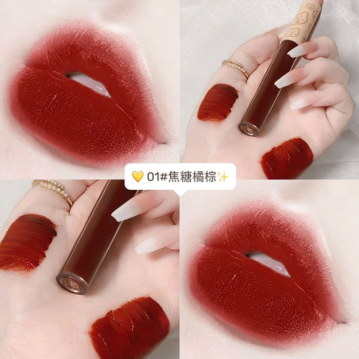 Jewelry WholesaleWholesale matte matte air ice cream velvet lip glaze JDC-MK-Minf002 lipstick 闵妃 %variant_option1% %variant_option2% %variant_option3%  Factory Price JoyasDeChina Joyas De China