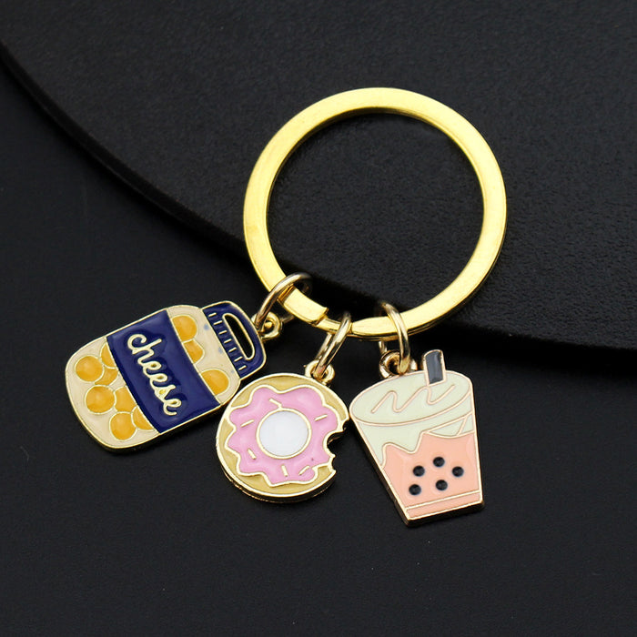 Jewelry WholesaleWholesale peripheral ice cream fries hamburger cake keychain JDC-KC-ZhuangT003 Keychains 庄图 %variant_option1% %variant_option2% %variant_option3%  Factory Price JoyasDeChina Joyas De China