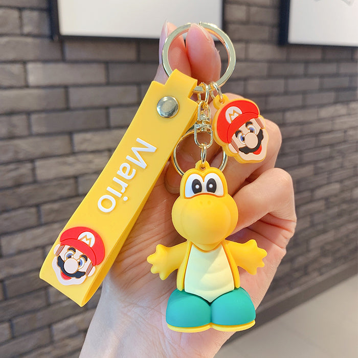 Wholesale Keychains Hardware PVC Cartoon Figure Mario(M) JDC-KC-OShi033