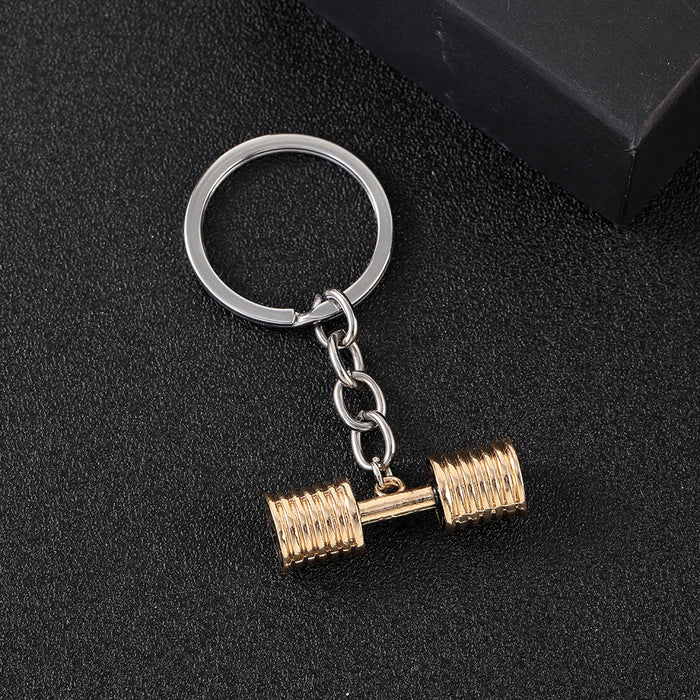 Wholesale Keychain Dumbbell Metal JDC-KC-YWMX003