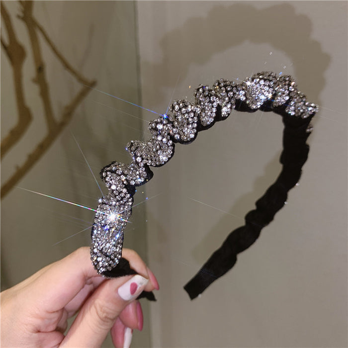 Jewelry WholesaleWholesale high-end full drill hairpin large intestine hair ring headband JDC-HD-DouY001 Headband 豆毓 %variant_option1% %variant_option2% %variant_option3%  Factory Price JoyasDeChina Joyas De China