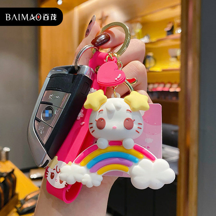 Wholesale Keychains Hardware PVC Cartoon Cute MOQ≥2 JDC-KC-BaiM055