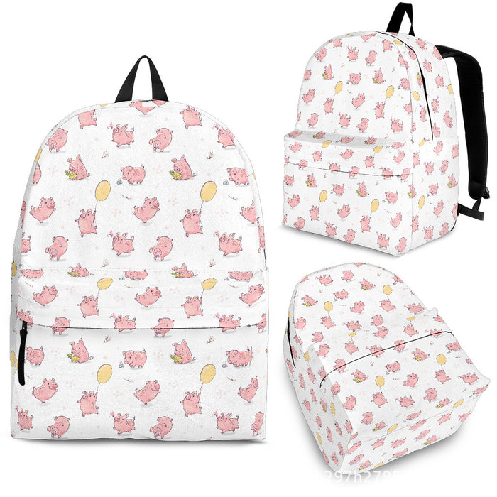 Wholesale Backpack Fabric Christmas Cartoon Printing Large Capacity (M) JDC-BP-Zhongx002