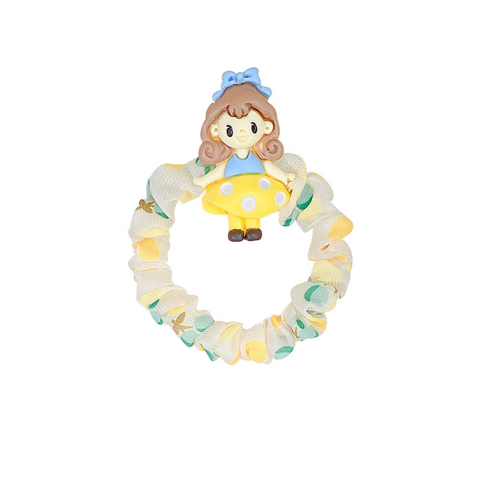 Wholesale cloth cute princess cartoon hair rope MOQ≥2 JDC-HS-RXi006