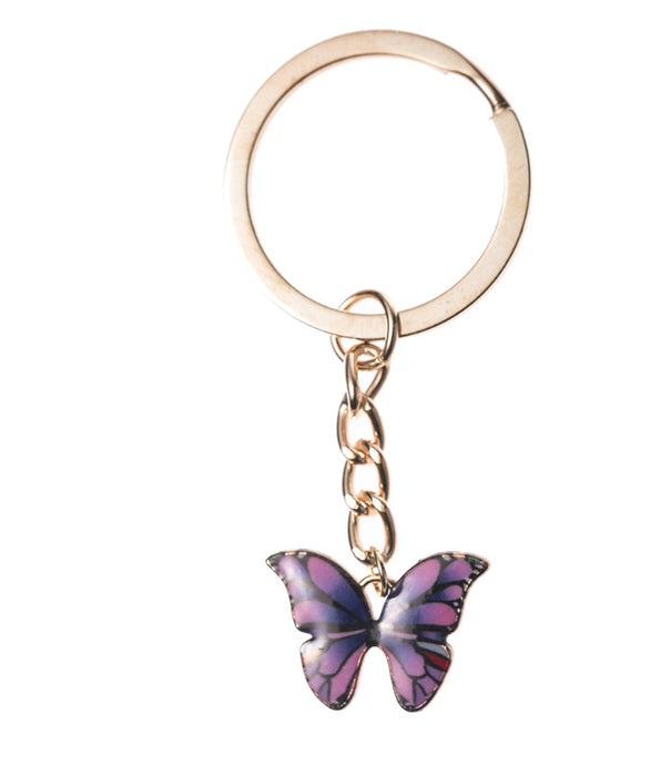 Wholesale Keychains For Backpacks Butterfly Alloy Keychain MOQ≥3 JDC-KC-HaoH002