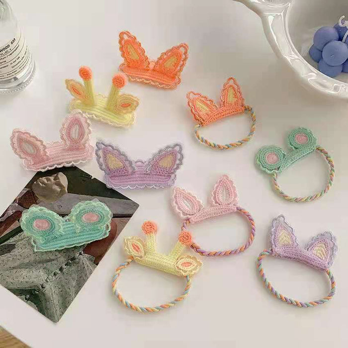 Jewelry WholesaleWholesale children's three-dimensional ear style girls'hair Scrunchies JDC-HS-YiL001 Hair Scrunchies 艺麟 %variant_option1% %variant_option2% %variant_option3%  Factory Price JoyasDeChina Joyas De China