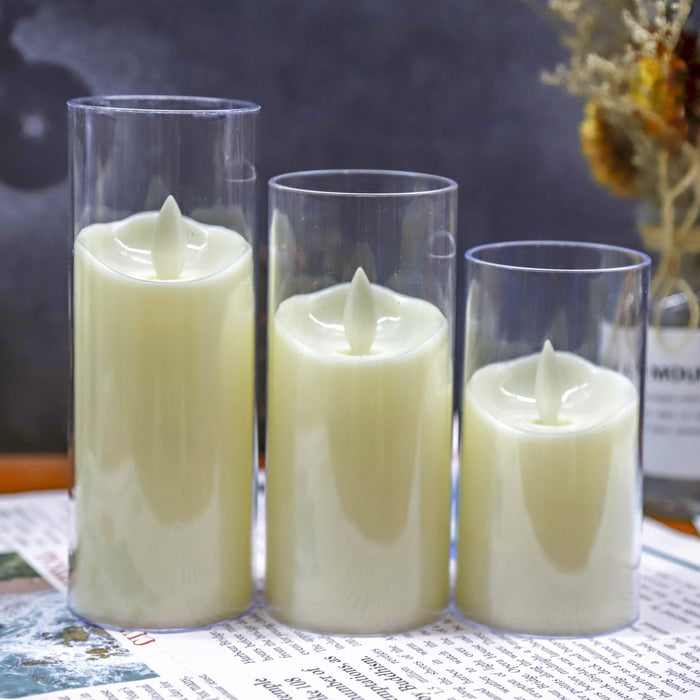 Wholesale Decorations LED Simulation Glass Cup Candle Light JDC-DCN-YouSheng001