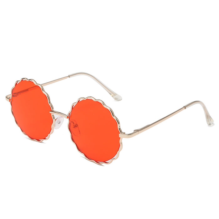 Wholesale UV Protection Convex Shape Flower Kids Sunglasses MOQ≥2 JDC-SG-BoL005