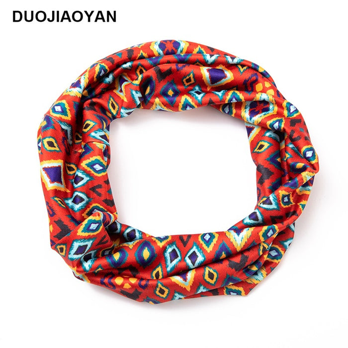 Wholesale Stretch Printed Headband Ethnic Style Pattern Wide Side Hairband MOQ≥3 JDC-HD-Jiaoy016