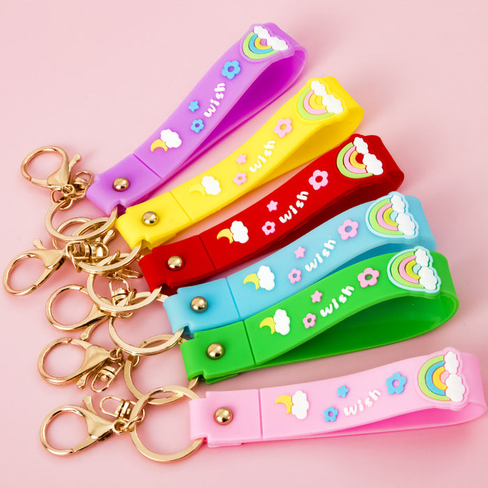 Wholesale Keychains PVC Hardware Cute Lanyard MOQ≥10 JDC-KC-JiK012