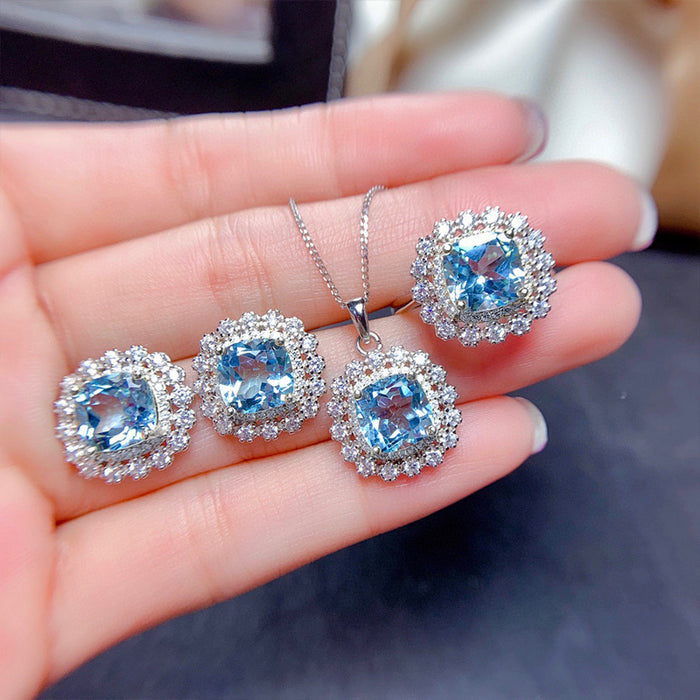 Jewelry WholesaleWholesale Colored Zircon Copper Necklace Earrings JDC-NE-Caos023 Necklaces 曹适 %variant_option1% %variant_option2% %variant_option3%  Factory Price JoyasDeChina Joyas De China