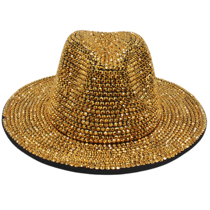 Wholesale Rhinestone Cotton Jazz Hat JDC-FH-HanDi006