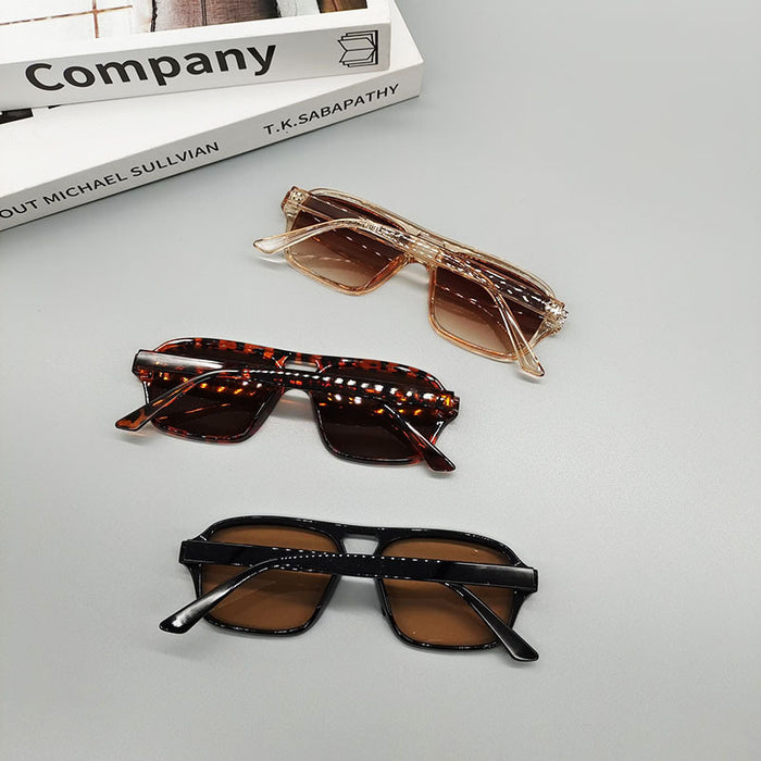 Wholesale Vintage Double Bridge Polygon Sunglasses MOQ≥2 JDC-SG-BoH004