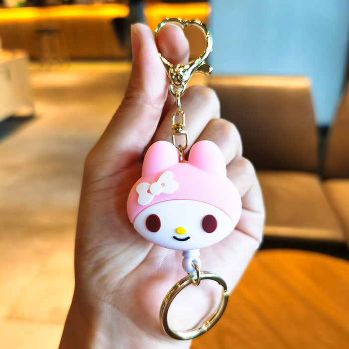 Wholesale Cartoon Silicone Retractable Keychain (M) MOQ≥2 JDC-KC-YMeng006