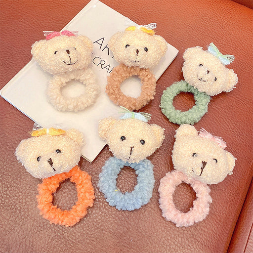 Jewelry WholesaleWholesale cartoon bear plush hair ring JDC-HS-GSHX061 Hair Scrunchies 恒曦 %variant_option1% %variant_option2% %variant_option3%  Factory Price JoyasDeChina Joyas De China