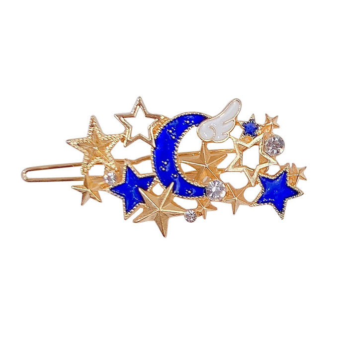 Wholesale fantasy starry metal hairpin girl sweet side clip JDC-HC-I399