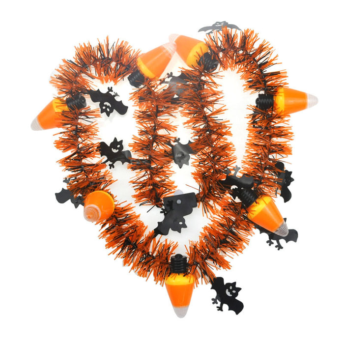 Wholesale Necklace Resin Halloween Pumpkin LED Glowing Necklace MOQ≥50 JDC-NE-CHSA001