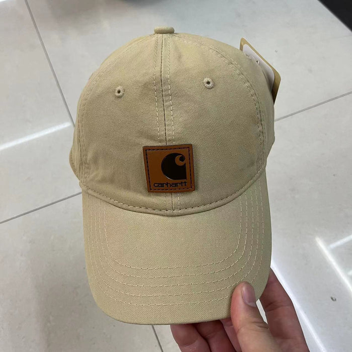 Wholesale Solid Color Leather Label Cotton Baseball Hat JDC-FH-Qiluan001