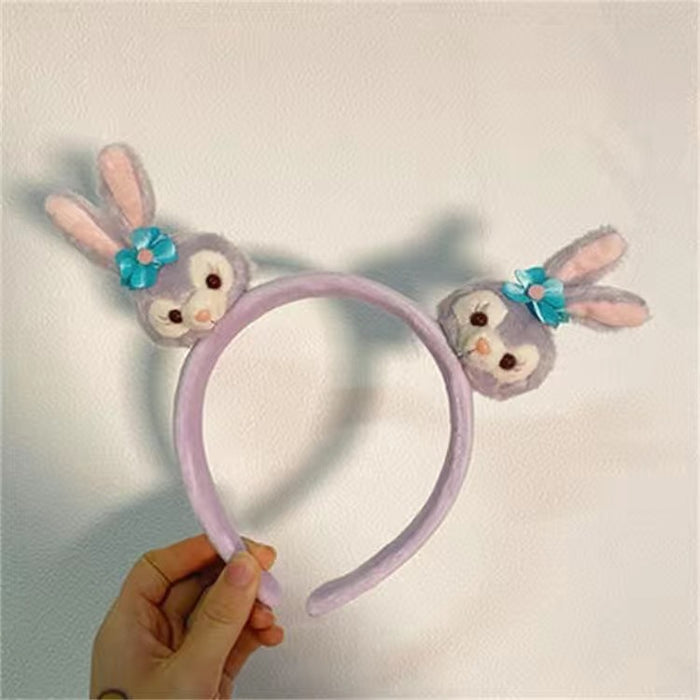 Wholesale headband hairpin hair claw set flash with light headband cute plush rabbit MOQ≥2 JDC-HD-YYang011