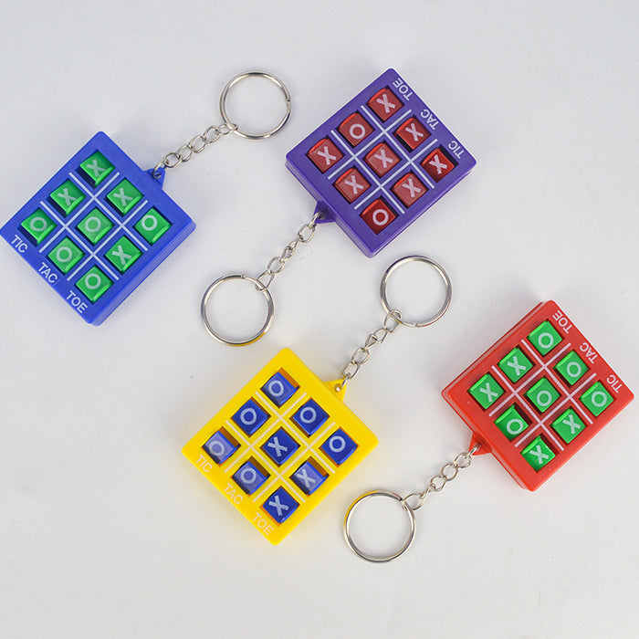 Wholesale Random Tic Tac Toe Game XO Rotating ABS Keychain MOQ≥4 JDC-KC-WeiLe001