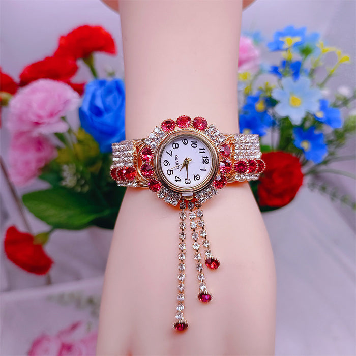 Wholesale Eco-Friendly Copper Diamond Ladies Watches MOQ≥2 JDC-WH-YuY001