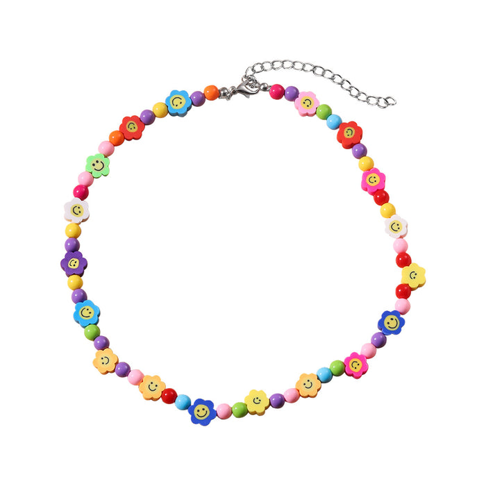 Wholesale Hand Beaded Colorful Rice Beads Mix and Match Necklace Bracelet Set JDC-BT-SYu005