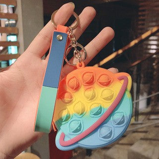 Jewelry WholesaleWholesale Silicone Decompression Coin Purse Keychain JDC-KC-FeiRun020 Keychains 飞润 %variant_option1% %variant_option2% %variant_option3%  Factory Price JoyasDeChina Joyas De China