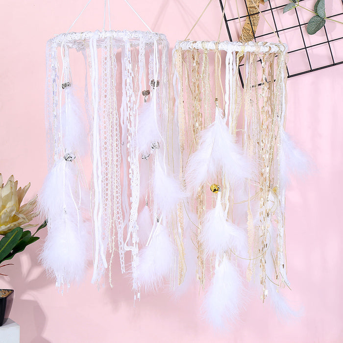 Wholesale rope weaving dream catcher home decoration handicraft gift pendant JDC-DC-DYue002