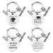 Jewelry WholesaleWholesale Stainless Steel Round Graduation Season Gift Metal Keychain JDC-KC-GangGu001 Keychains 钢古 %variant_option1% %variant_option2% %variant_option3%  Factory Price JoyasDeChina Joyas De China