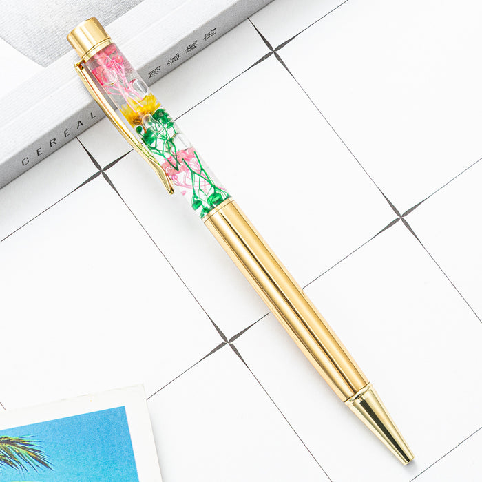 Jewelry WholesaleWholesale Metal Dried Flower Ballpoint Pen JDC-BP-Huah020 Ballpoint pen 华豪 %variant_option1% %variant_option2% %variant_option3%  Factory Price JoyasDeChina Joyas De China