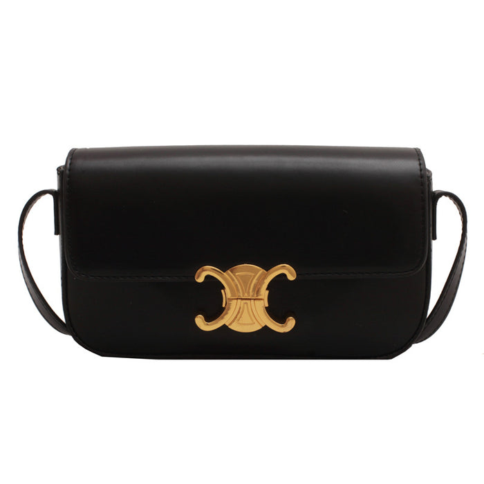 Wholesale PU Solid Color Shoulder Bag Metal Buckle(F) MOQ≥3 JDC-SD-Fangliu001