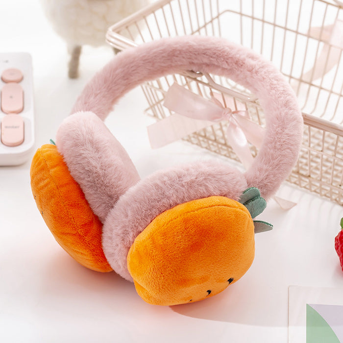 Wholesale Earmuffs Plush Kids Adjustable Fruit Earmuffs Warm JDC-EF-ZhuoH001