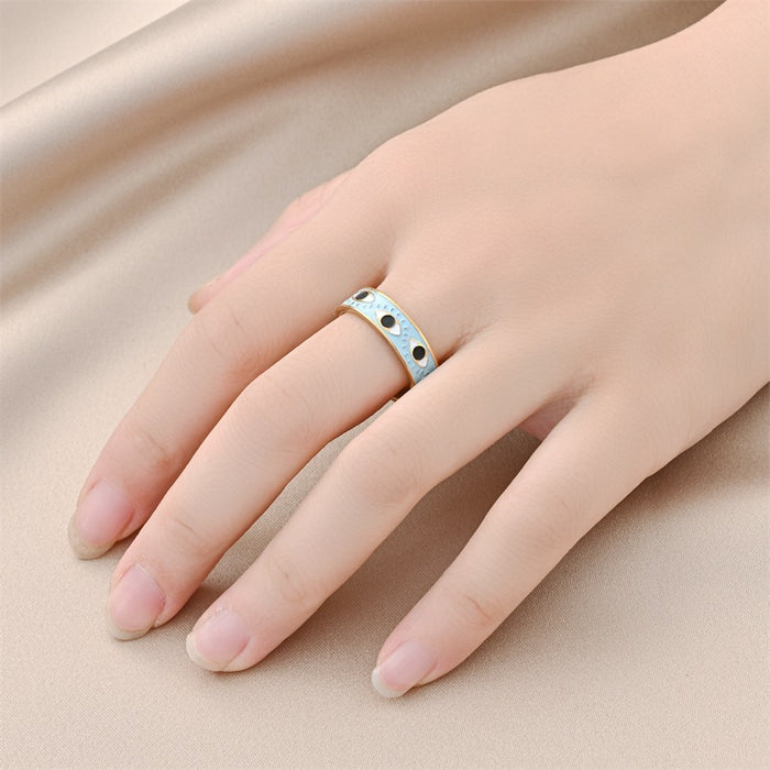 Wholesale Rings Titanium Steel Demon Eye JDC-RS-DingC027