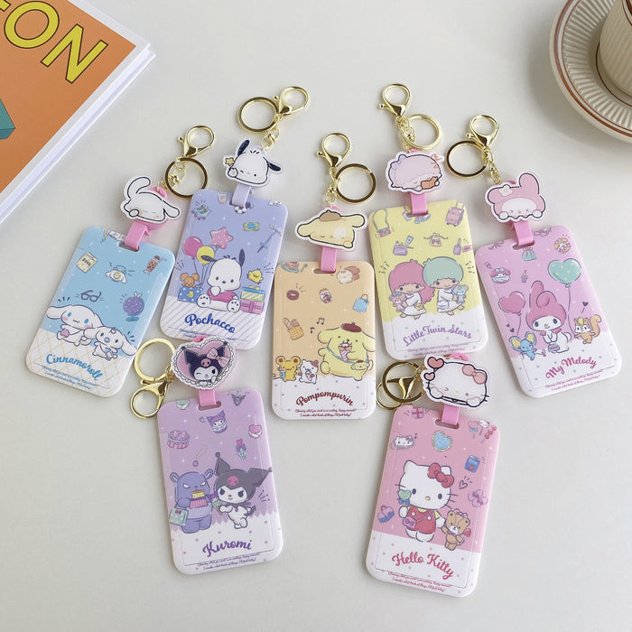 Wholesale Keychain Silicone Cute Cartoon Retractable Bus Card Holder MOQ≥2 (S) JDC-KC-JAD003